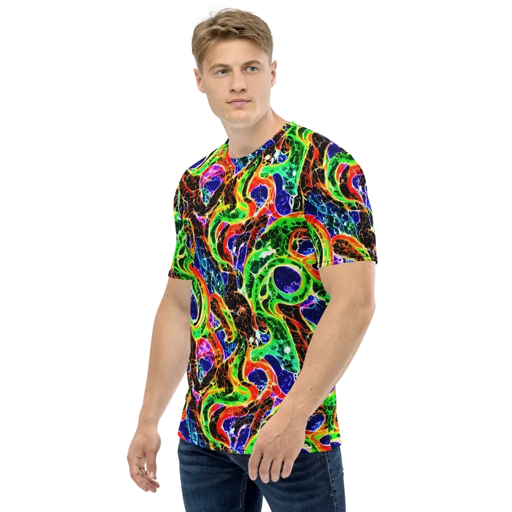 Wildfire Circuit on Men's Crew Neck T-Shirt — Left