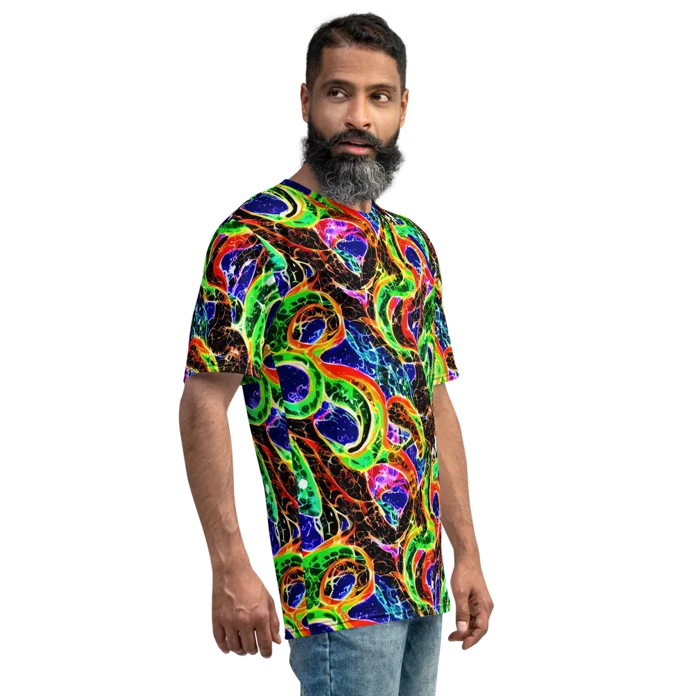 Wildfire Circuit on Men's Crew Neck T-Shirt — Right