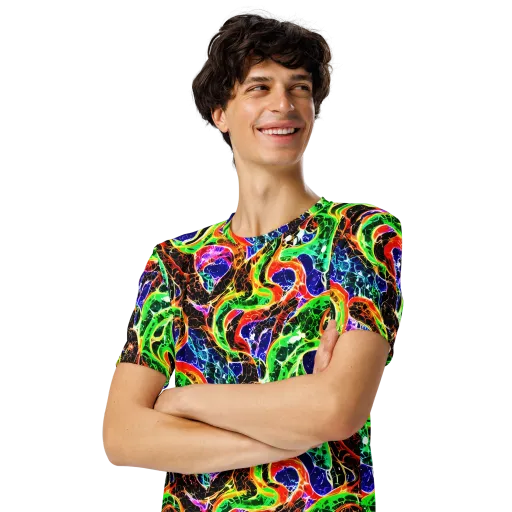 Wildfire Circuit on a Men's Crew Neck T-Shirt