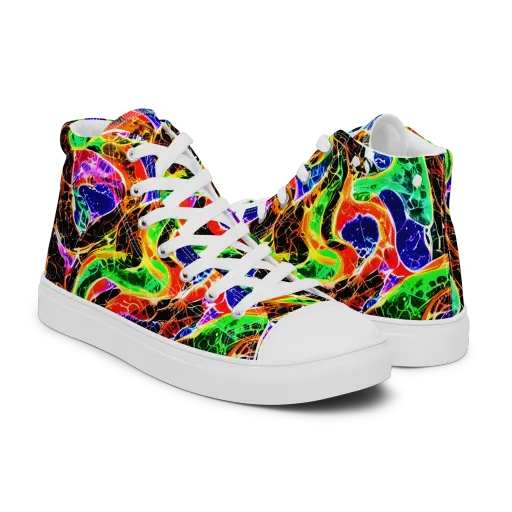 Wildfire Circuit on a Men's High Top Canvas Shoes