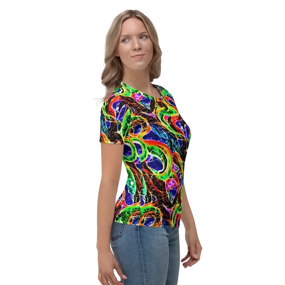 Wildfire Circuit on Women's Crew Neck T-Shirt — Right