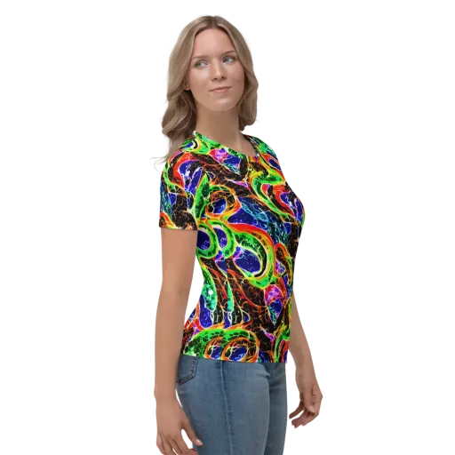 Wildfire Circuit on a Women's Crew Neck T-Shirt