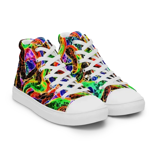 Wildfire Circuit on a Women's High Top Canvas Shoes