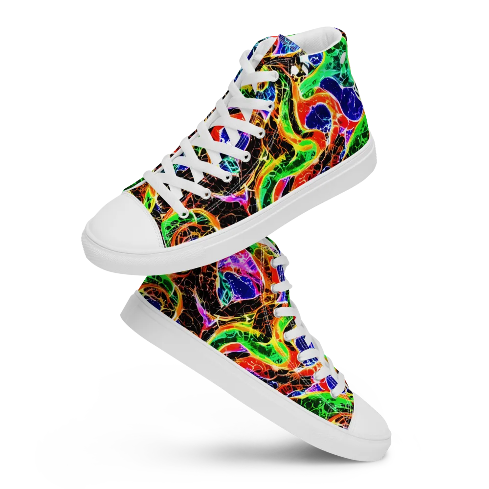 Wildfire Circuit on Women's High Top Canvas Shoes — Front
