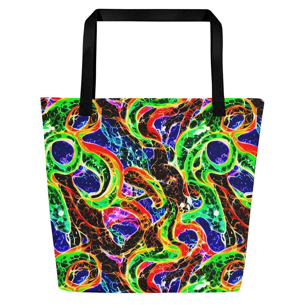 Wildfire Circuit on Large Tote Bag W/ Pocket — Front