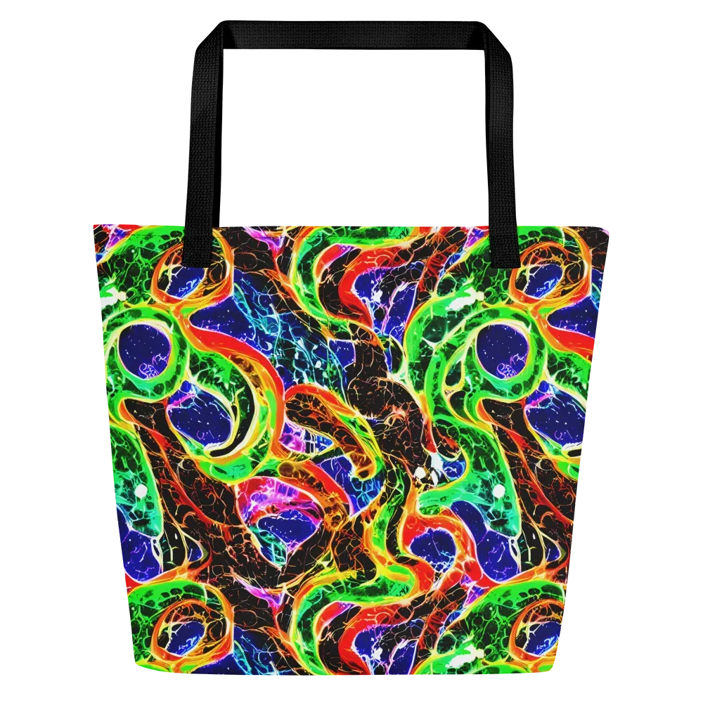 Wildfire Circuit on Large Tote Bag W/ Pocket — Front
