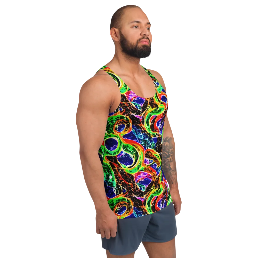 Wildfire Circuit on Men's Tank Top — Right Front