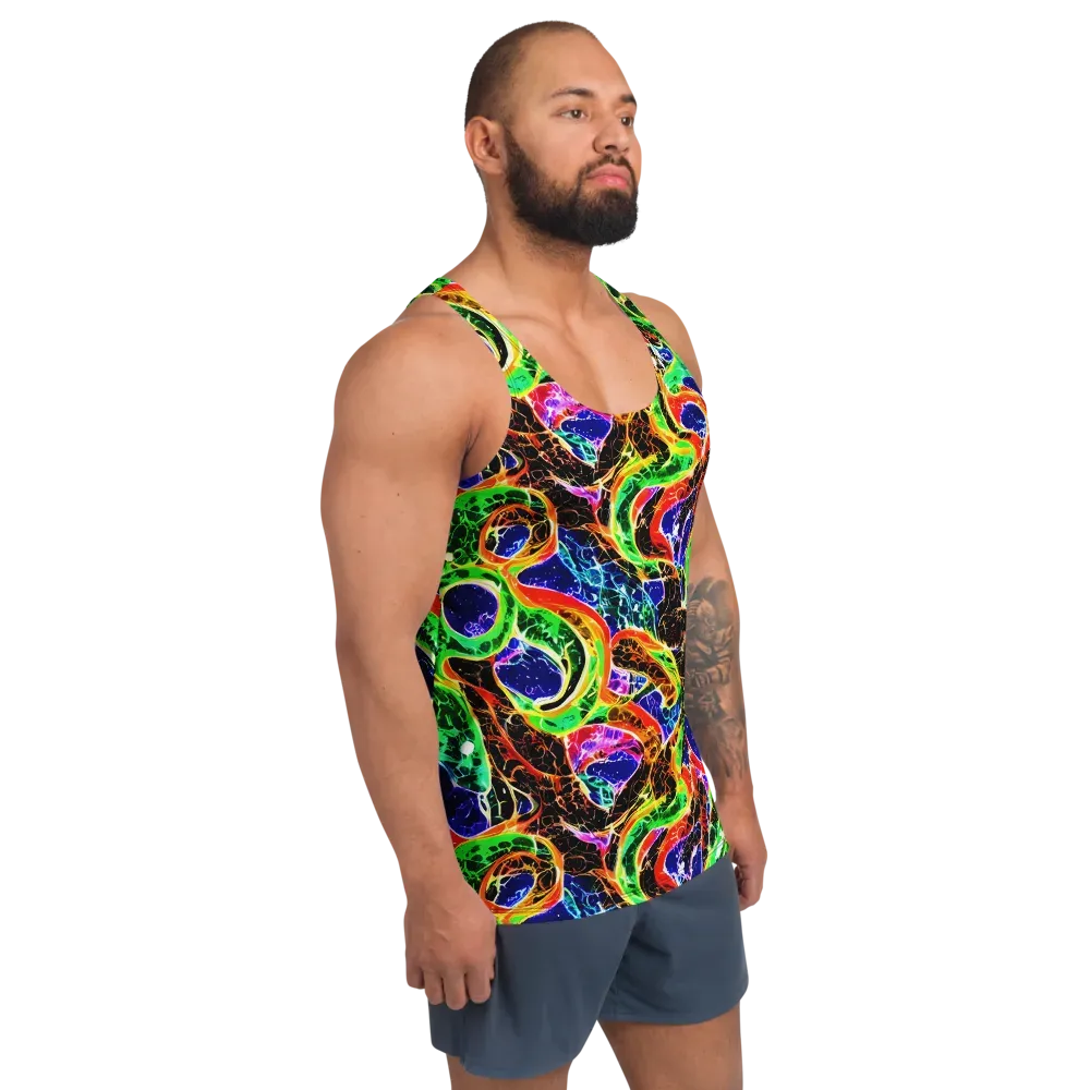 Wildfire Circuit on Men's Tank Top — Right Front
