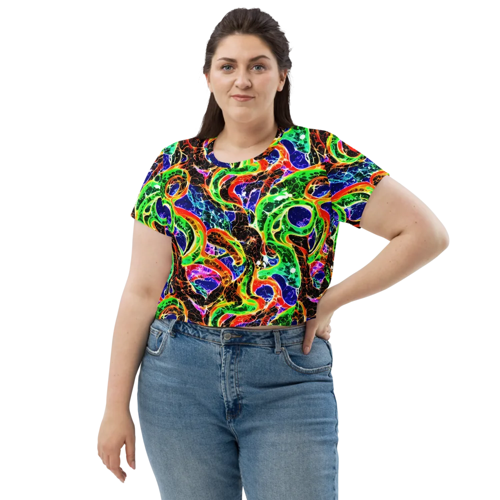 Wildfire Circuit on Crop Tee — Front