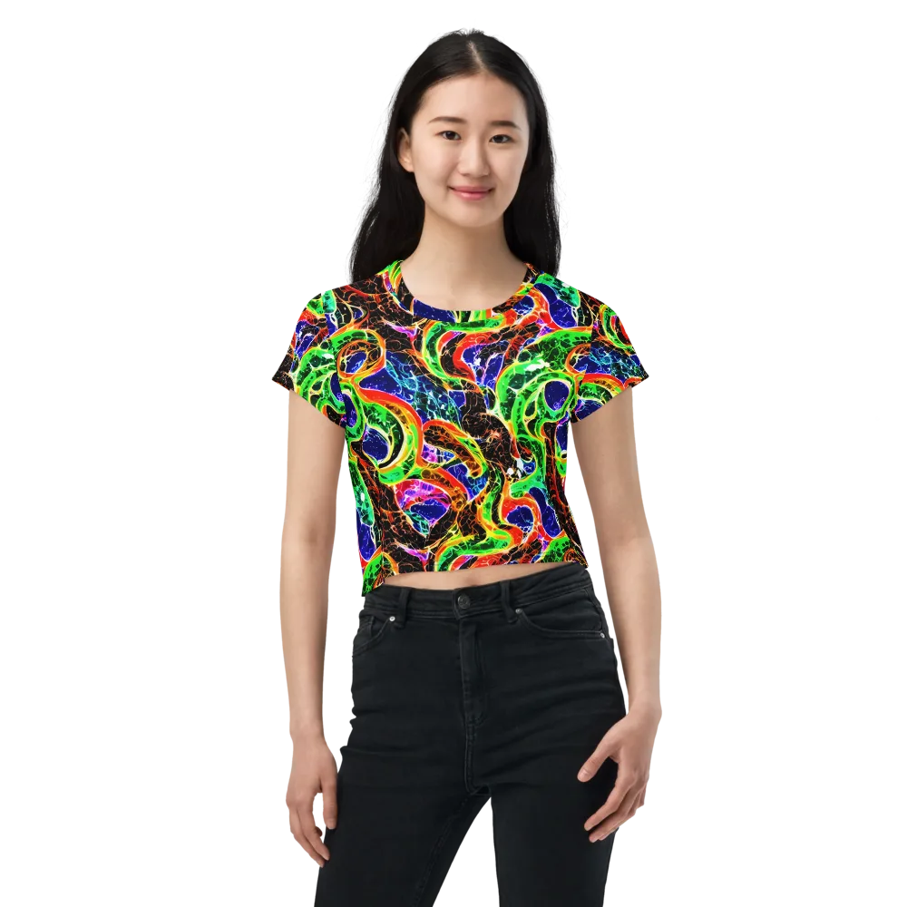 Wildfire Circuit on Crop Tee — Front