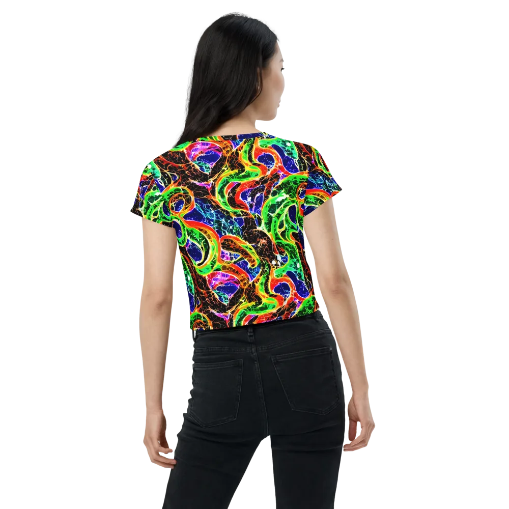 Wildfire Circuit on Crop Tee — Back