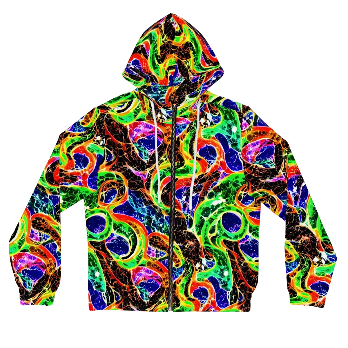 Wildfire Circuit on Women's Full-Zip Hoodie — Front