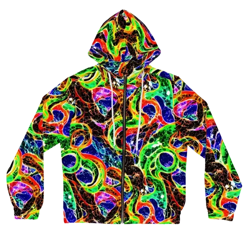 Wildfire Circuit on a Women's Full-Zip Hoodie