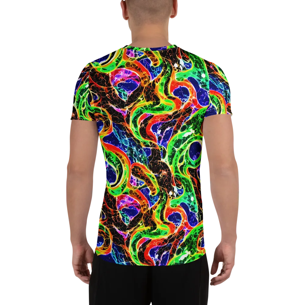 Wildfire Circuit on Men's Athletic T-Shirt — Back