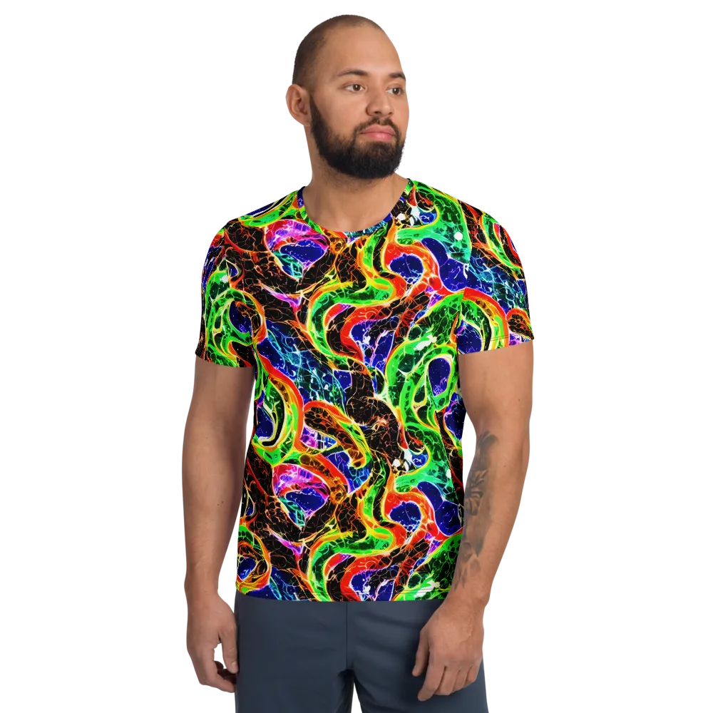 Wildfire Circuit on Men's Athletic T-Shirt — Front