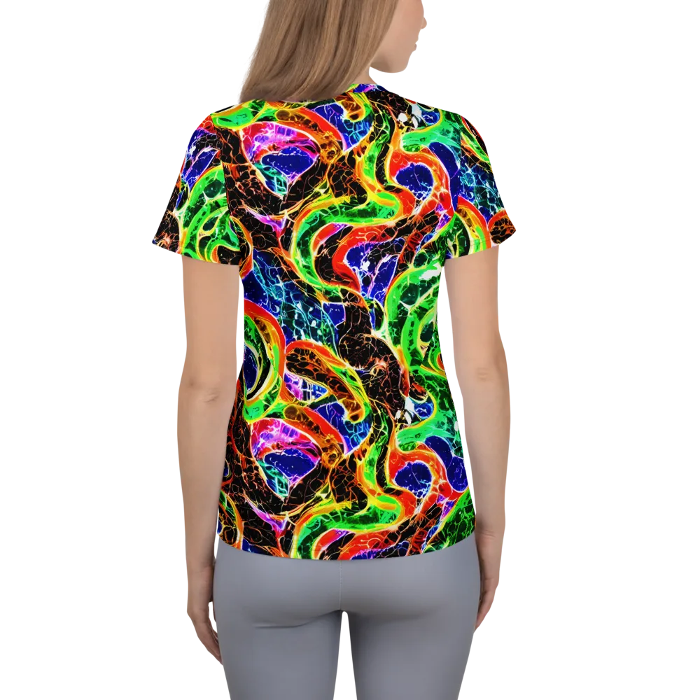 Wildfire Circuit on Women's Athletic T-Shirt — Back
