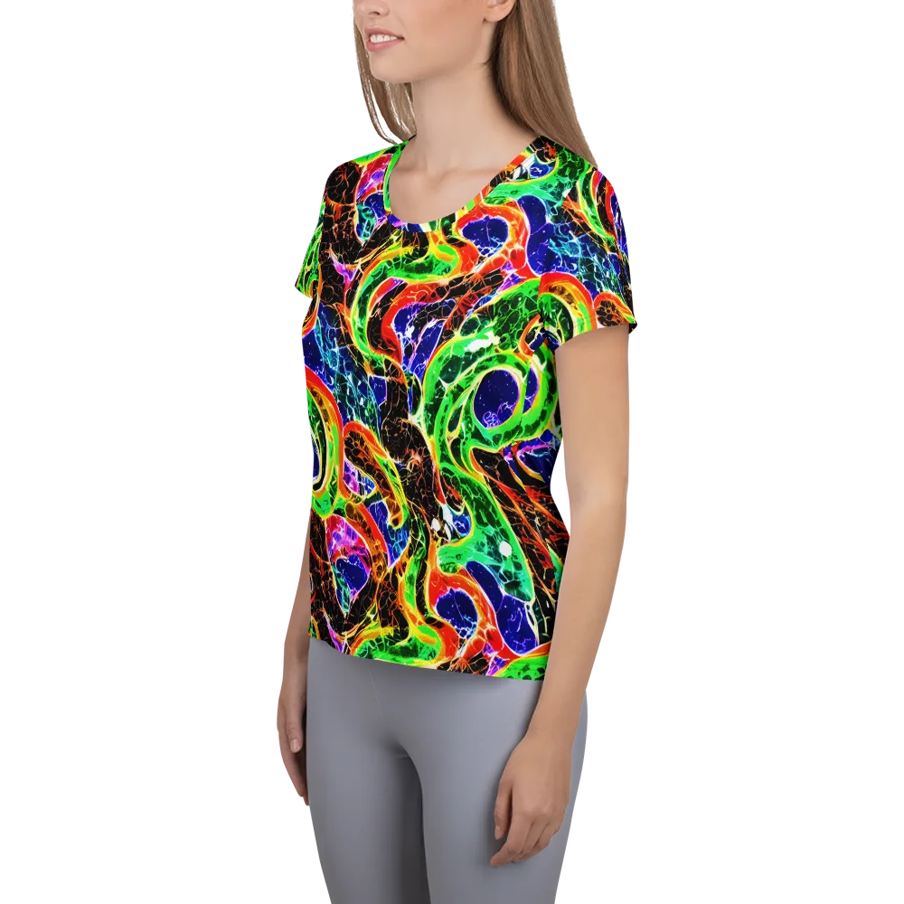 Wildfire Circuit on Women's Athletic T-Shirt — Left