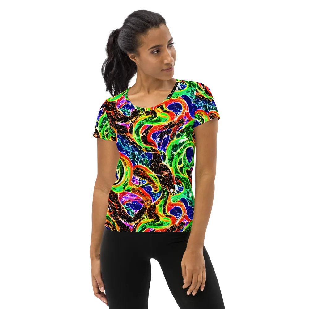 Wildfire Circuit on Women's Athletic T-Shirt — Front