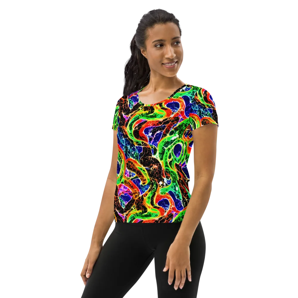Wildfire Circuit on Women's Athletic T-Shirt — Left
