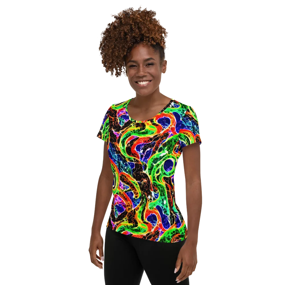Wildfire Circuit on Women's Athletic T-Shirt — Left