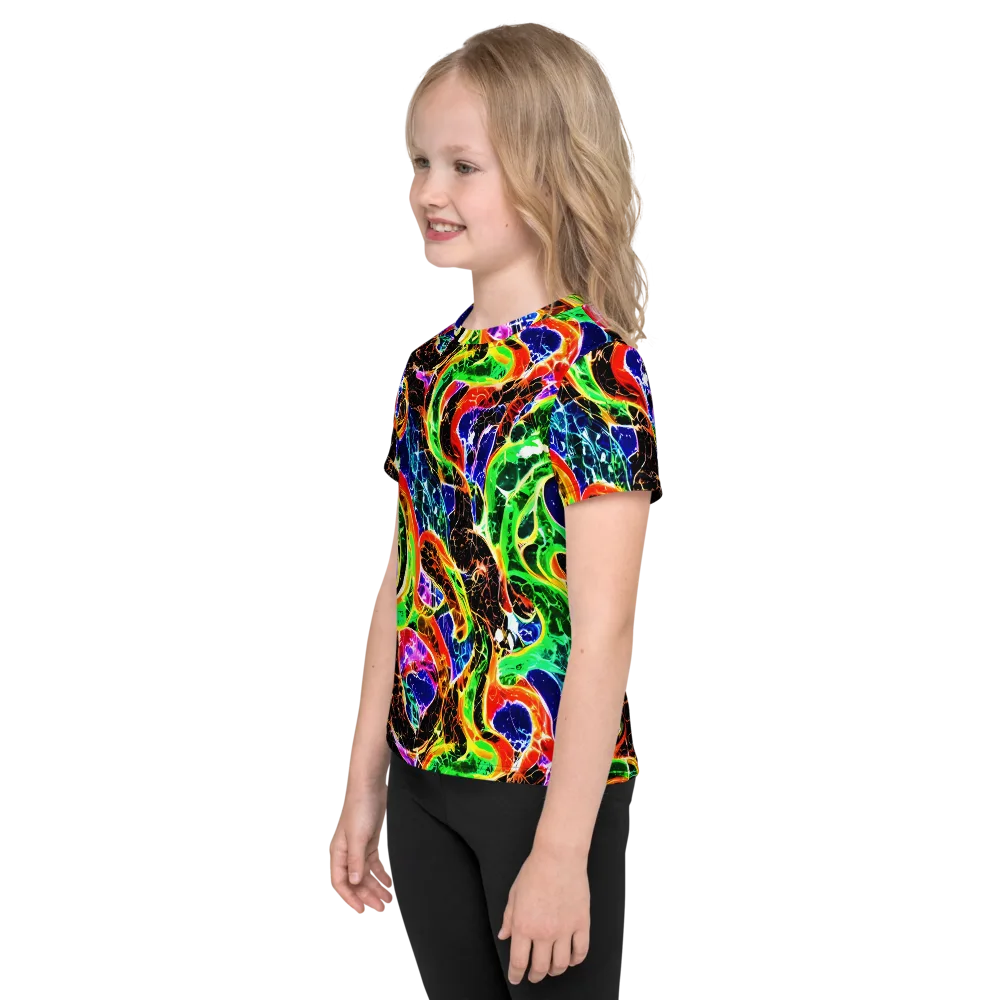 Wildfire Circuit on Kids Crew Neck T-Shirt — Left