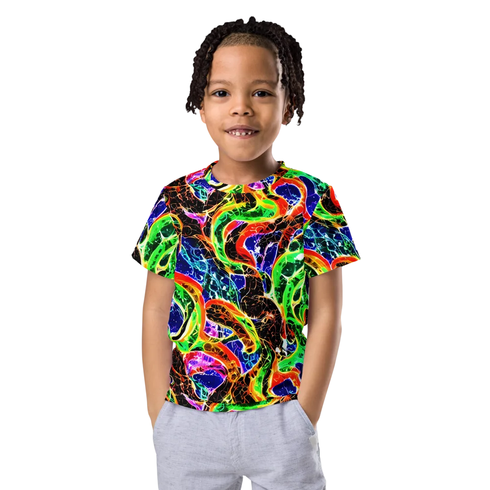 Wildfire Circuit on Kids Crew Neck T-Shirt — Front