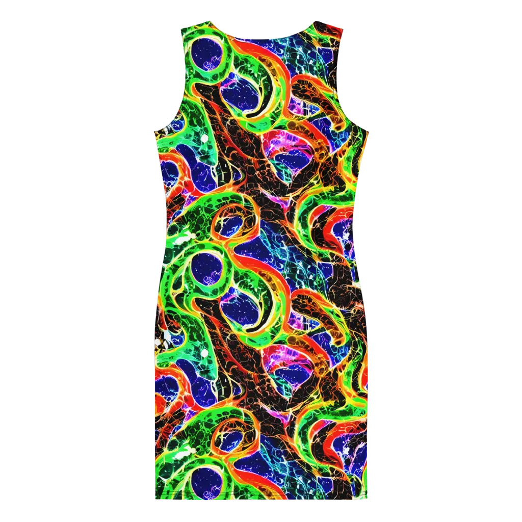 Wildfire Circuit on Bodycon Dress — Back