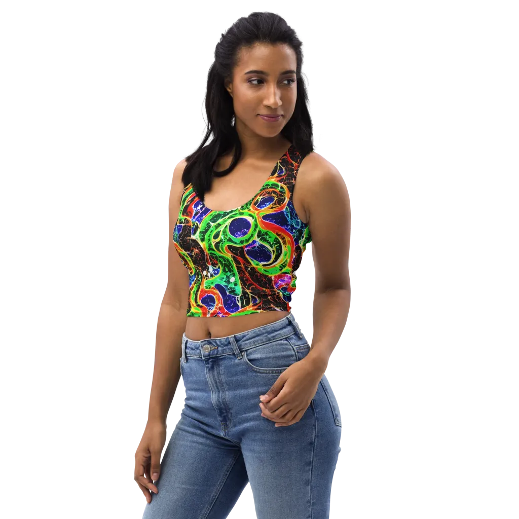 Wildfire Circuit on Crop Top — Left Front