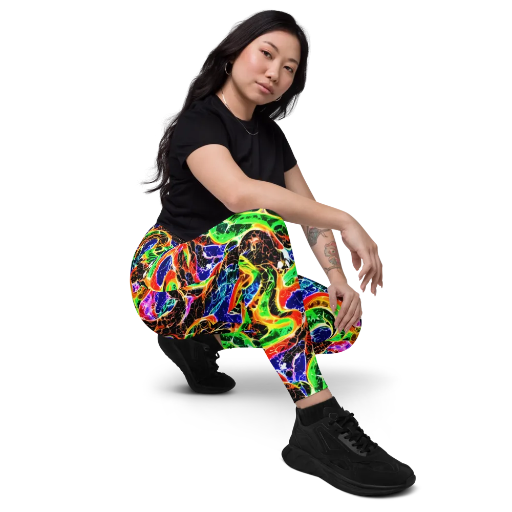 Wildfire Circuit on Leggings with Pockets — Right Front