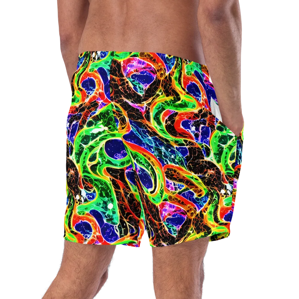 Wildfire Circuit on Swim Trunks — Right Back