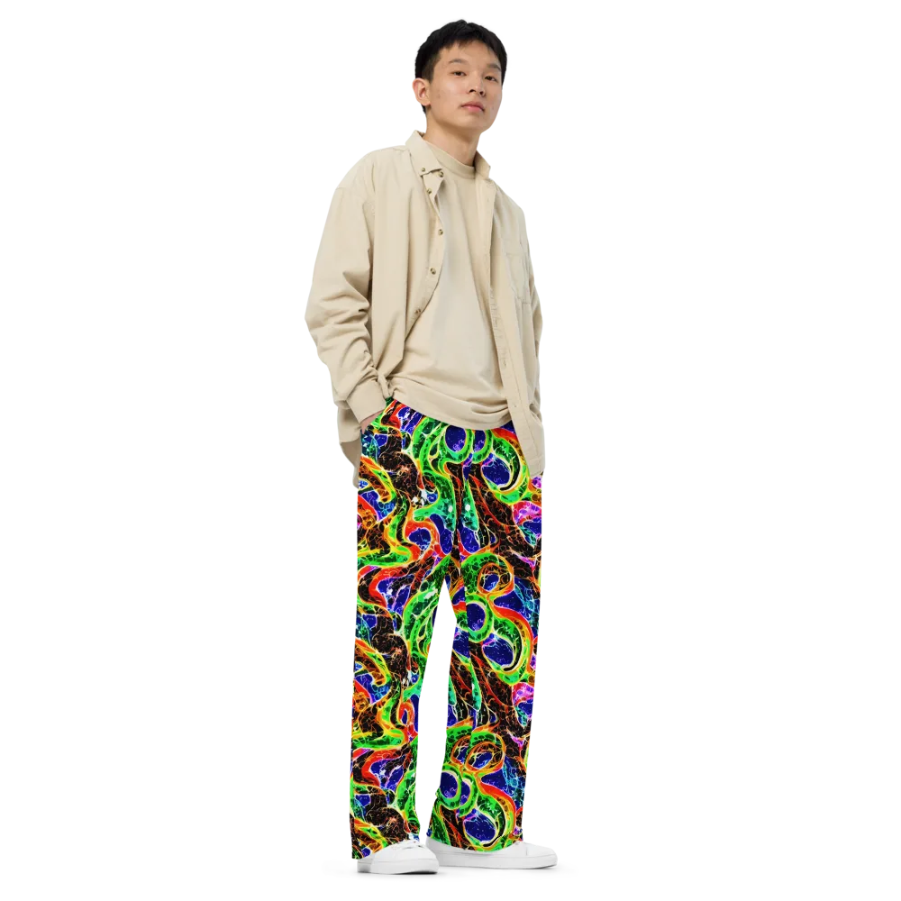 Wildfire Circuit on Wide-Leg Pants — Right Front