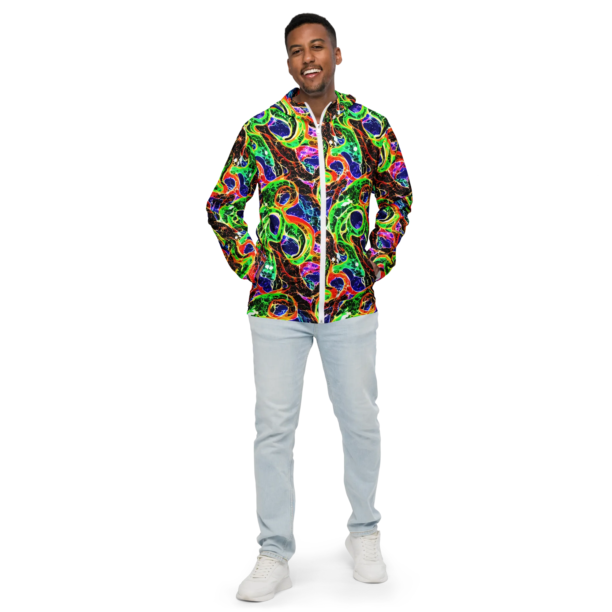 Wildfire Circuit on Men's Windbreaker — Front