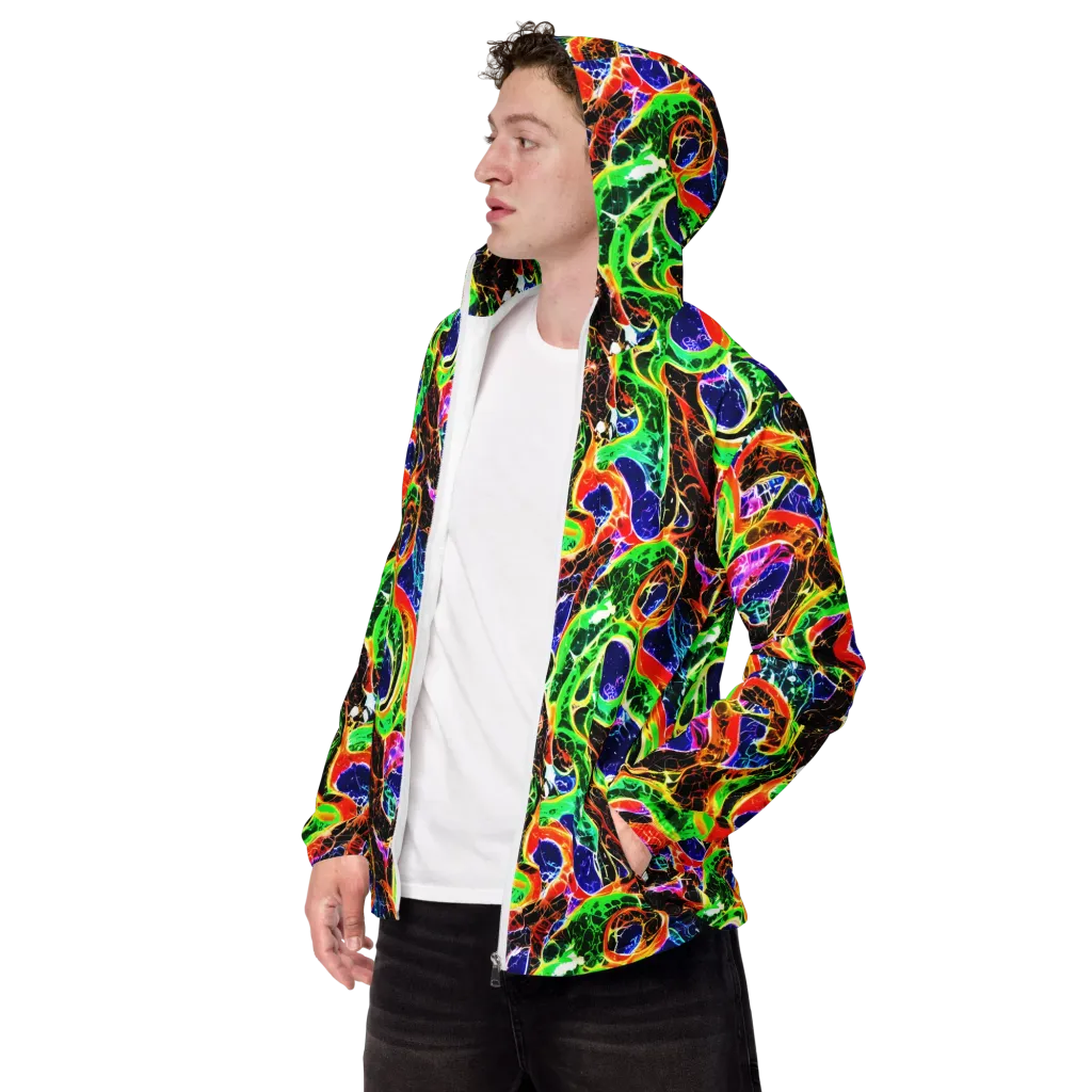 Wildfire Circuit on Men's Windbreaker — Left Front