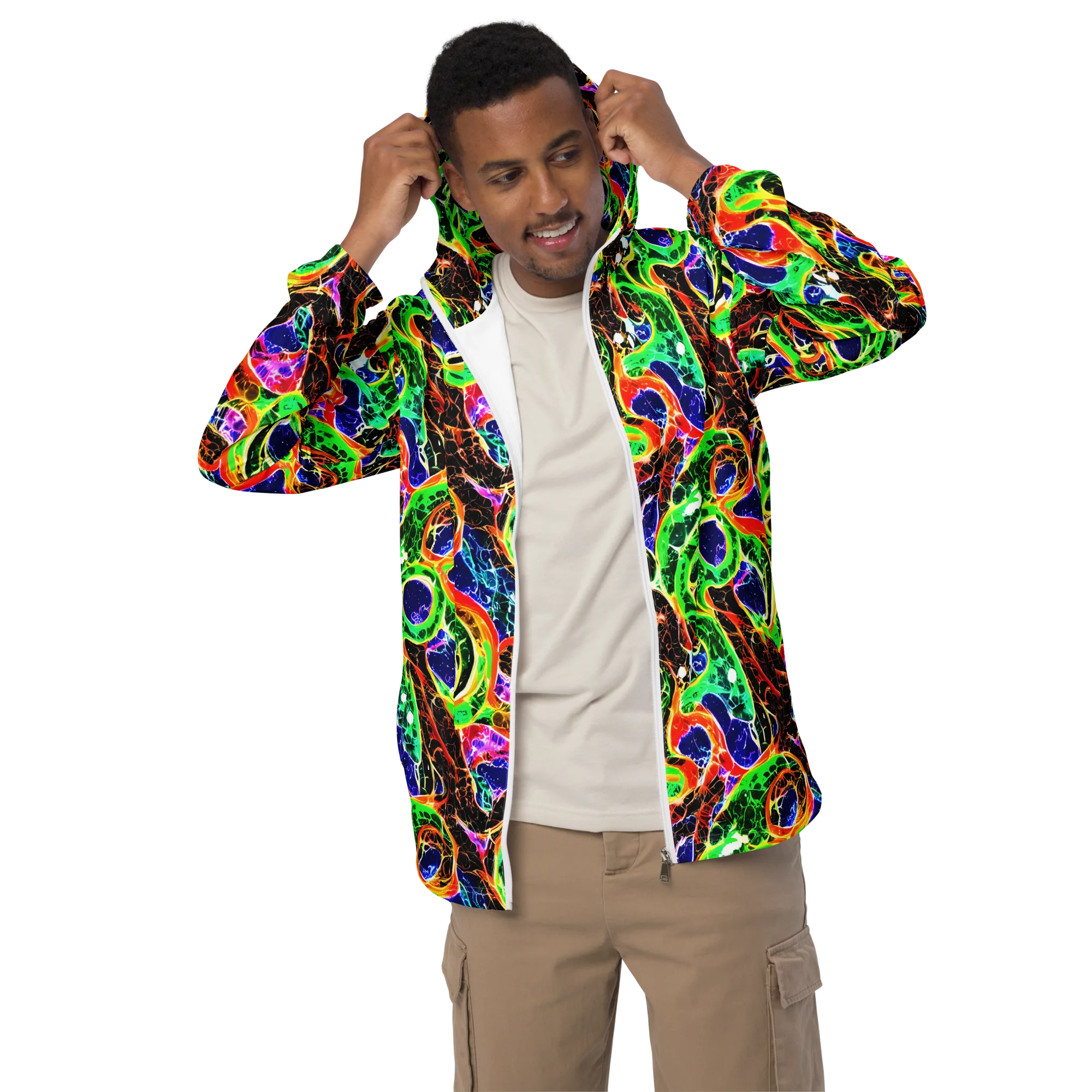 Wildfire Circuit on Men's Windbreaker — Front