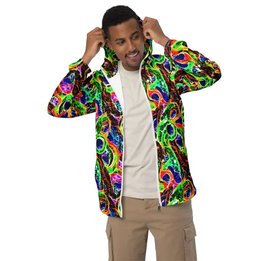 Wildfire Circuit on a Men's Windbreaker