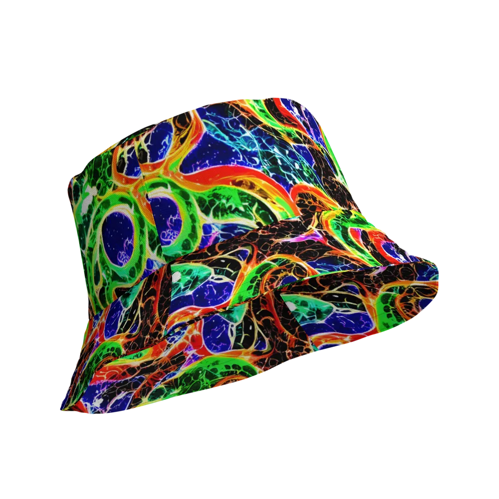 Wildfire Circuit on Reversible Bucket Hat — Product details Outside