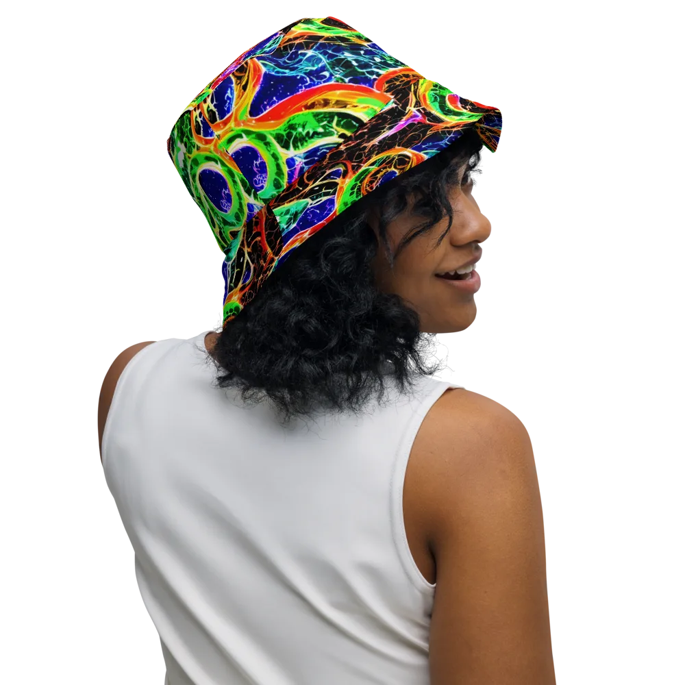 Wildfire Circuit on Reversible Bucket Hat — Right Outside