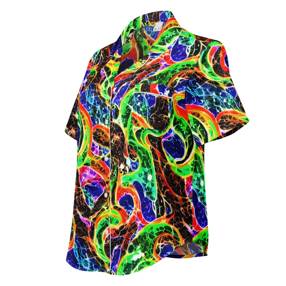 Wildfire Circuit on Women's Short Sleeve Pajama Top — Left Front