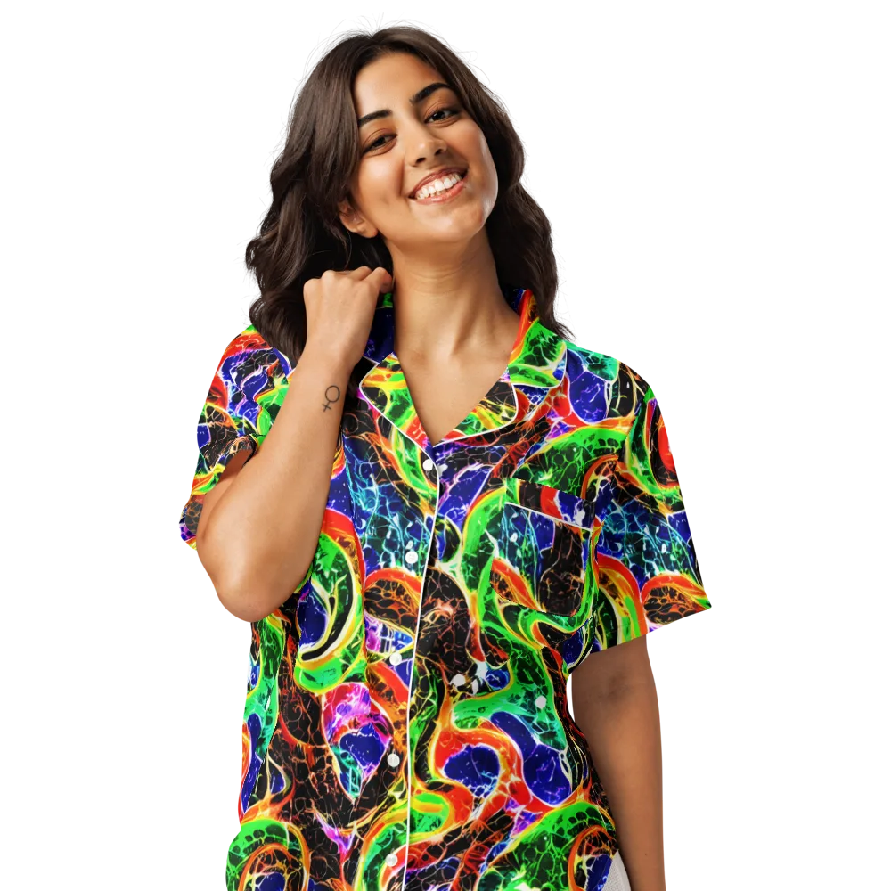 Wildfire Circuit on Women's Short Sleeve Pajama Top — Front