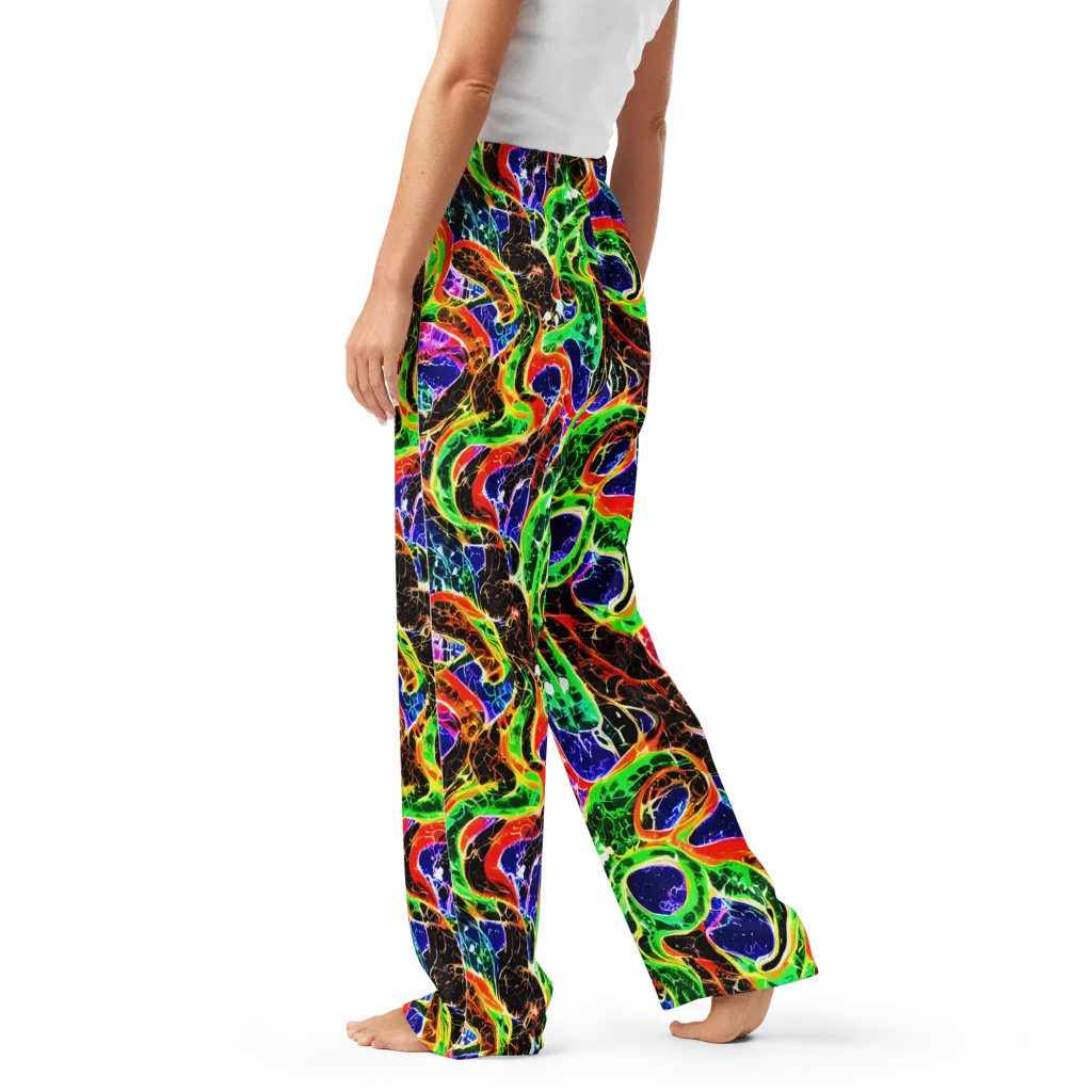Wildfire Circuit on Women's Pajama Pants — Left