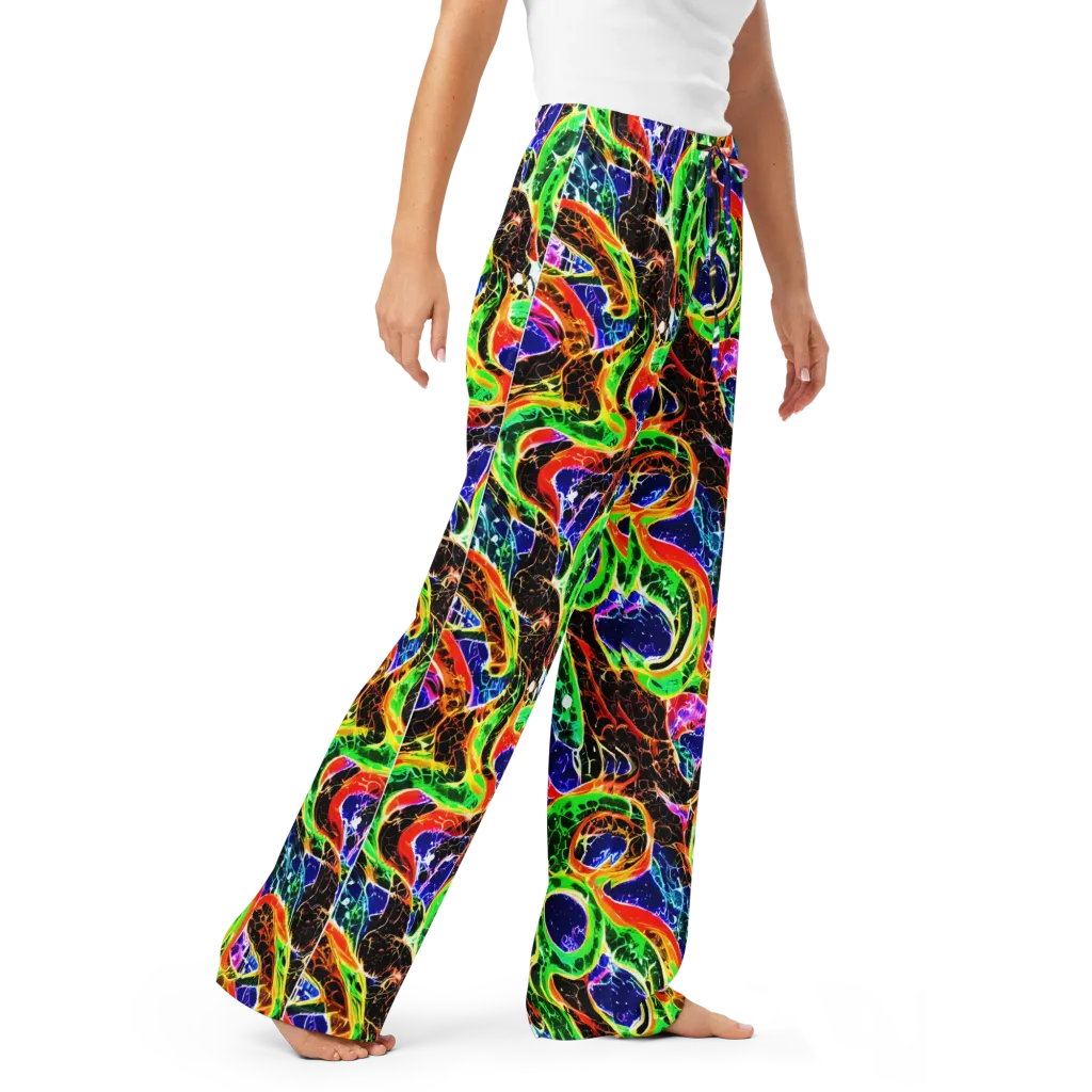 Wildfire Circuit on Women's Pajama Pants — Right Front