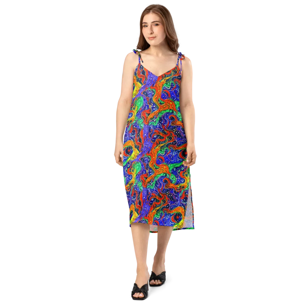 Kaleidoscope Rapids on Slip Dress — Front