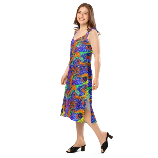 Kaleidoscope Rapids on a Slip Dress