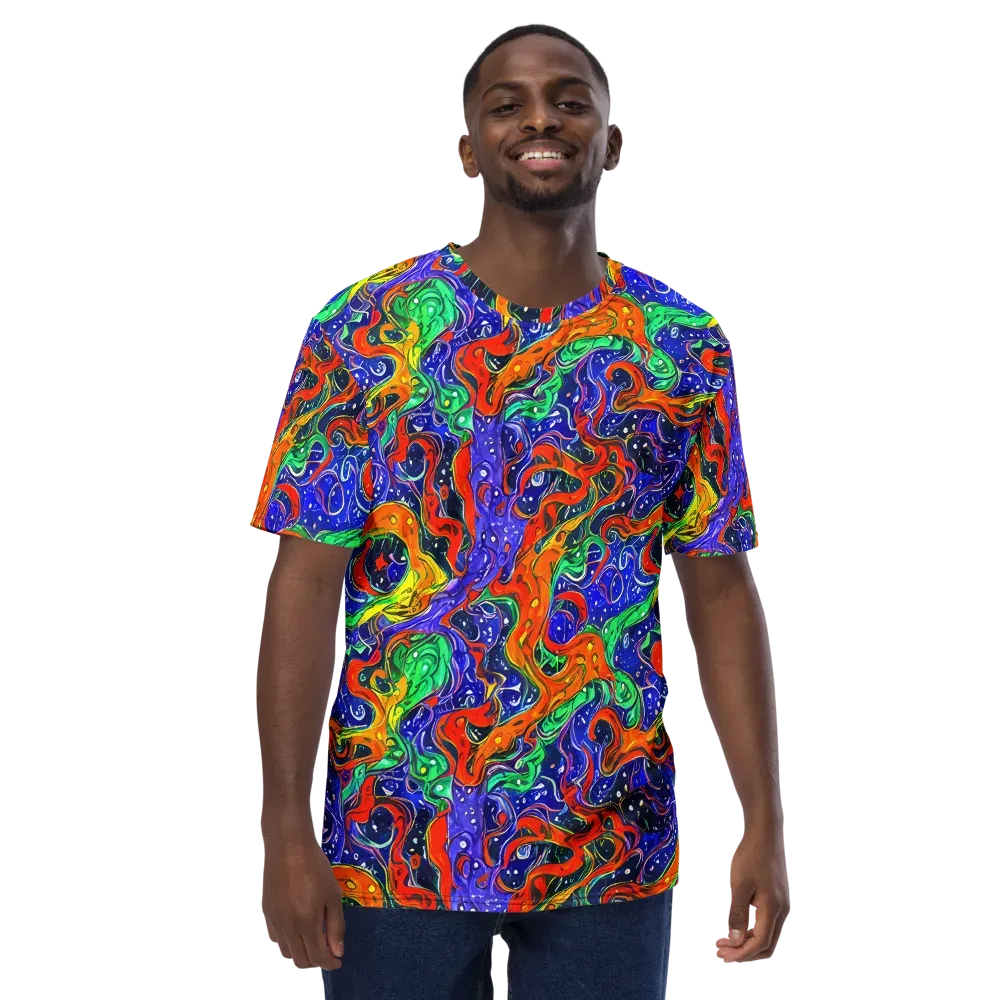 Kaleidoscope Rapids on Men's Crew Neck T-Shirt — Front