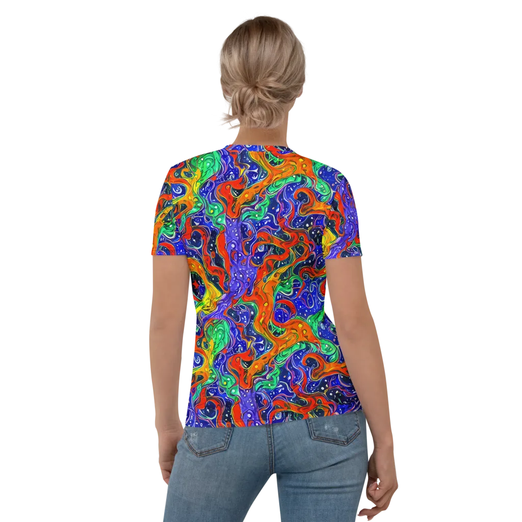 Kaleidoscope Rapids on Women's Crew Neck T-Shirt — Back