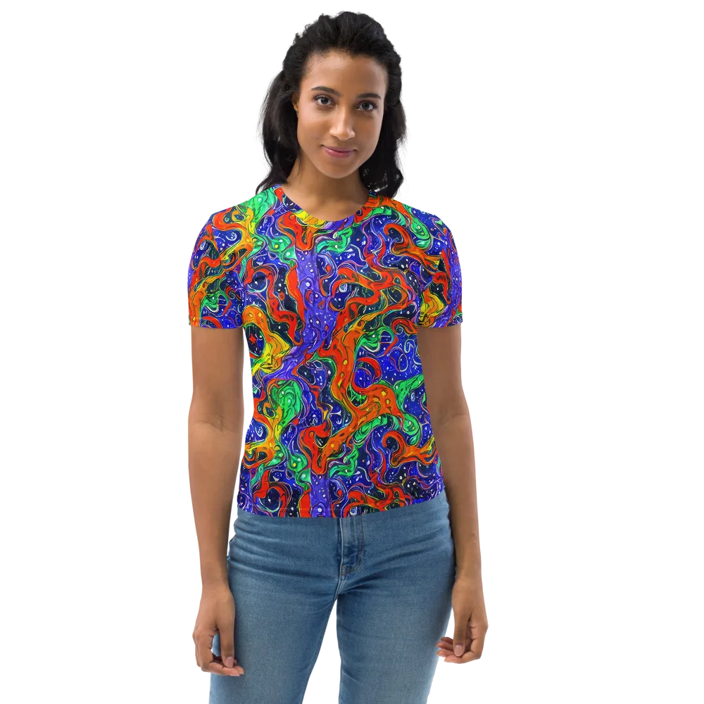 Kaleidoscope Rapids on Women's Crew Neck T-Shirt — Front
