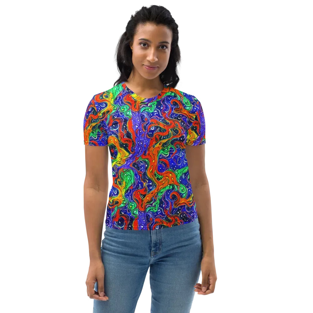 Kaleidoscope Rapids on Women's Crew Neck T-Shirt — Front