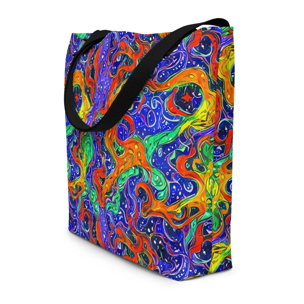 Kaleidoscope Rapids on Large Tote Bag W/ Pocket — Front