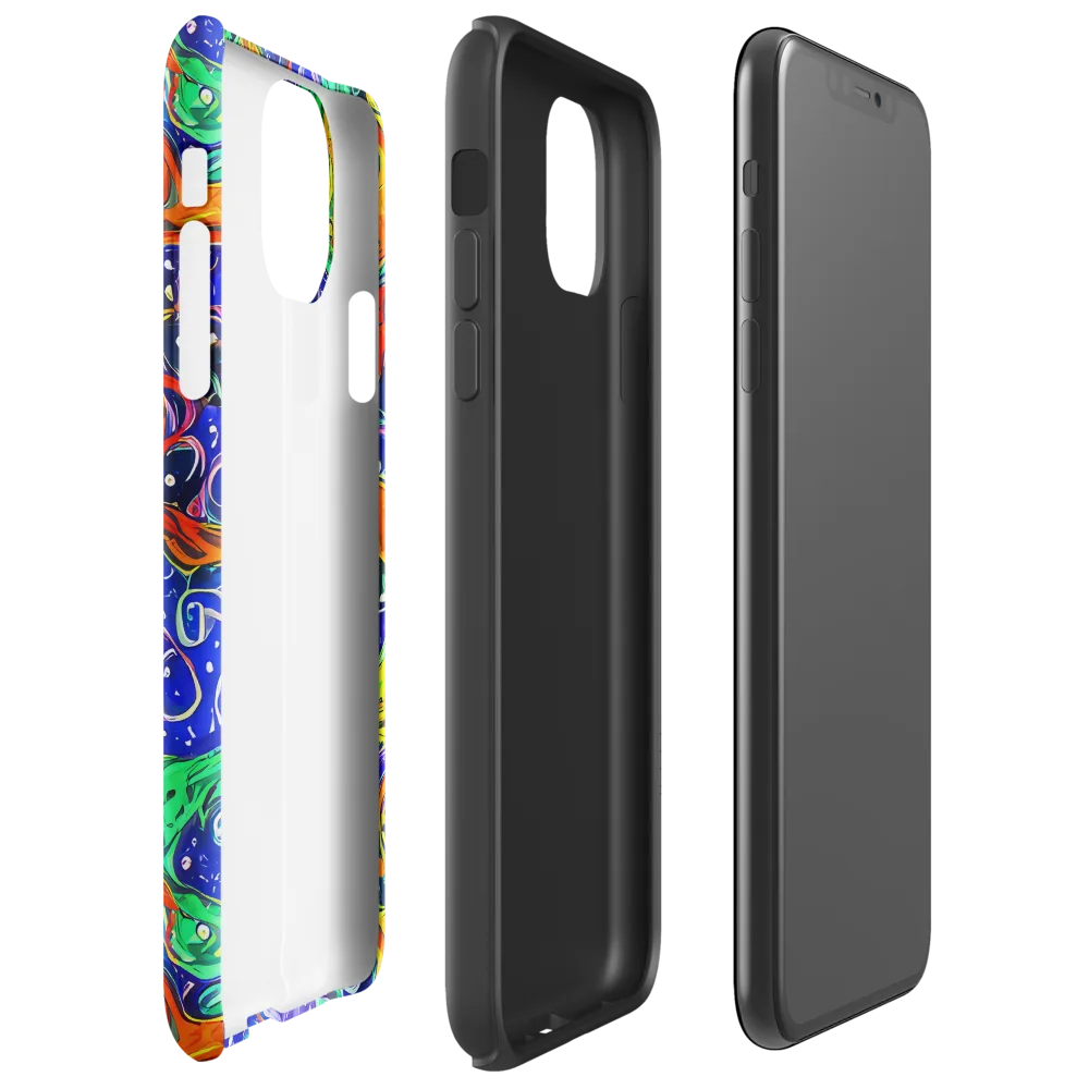 Kaleidoscope Rapids on Tough Case for iPhone® — Right