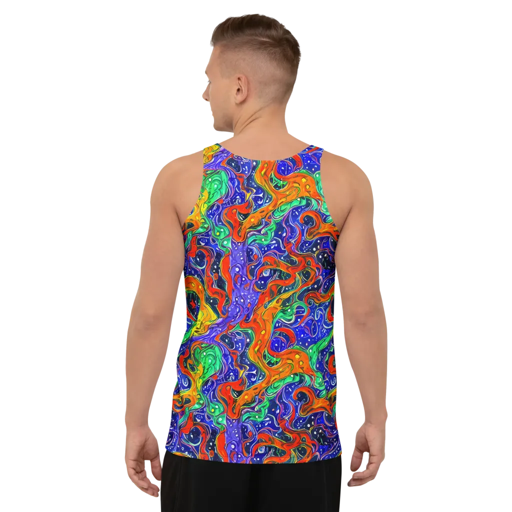 Kaleidoscope Rapids on Men's Tank Top — Back